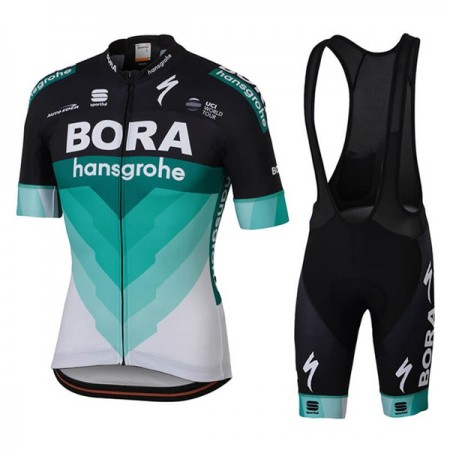 Tenue Cycliste et Cuissard à Bretelles 2018 Bora-Hansgrohe N001